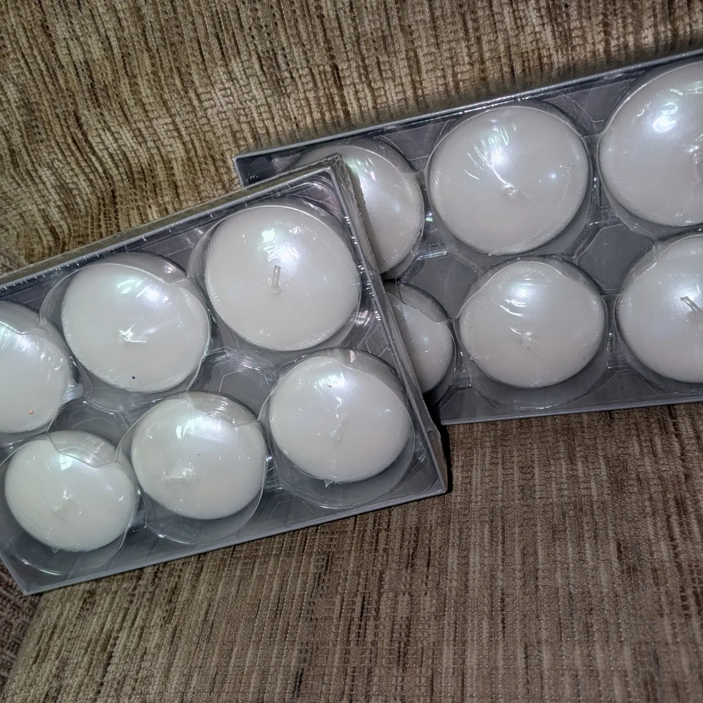 White Tealight Candles Set